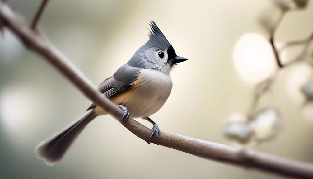 distinctive black crested bird species