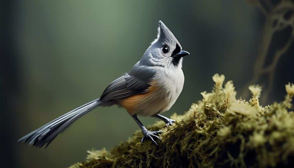 distinctive black crested bird species
