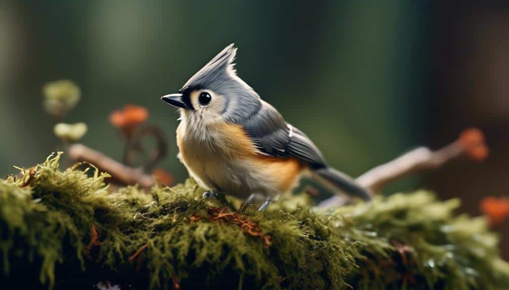 small bird with crested head