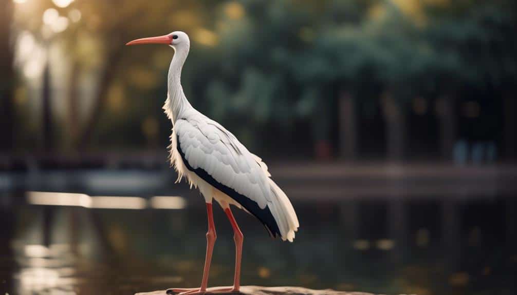 stork delivering baby bundle