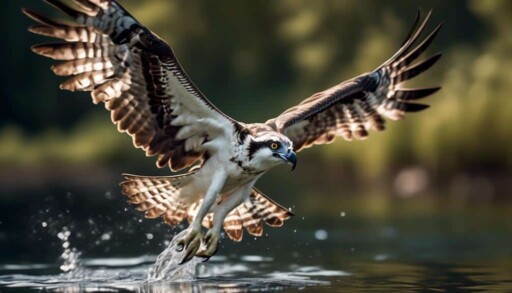 bird of prey with wingspan