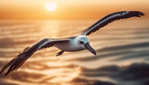 majestic seabird with large wingspan