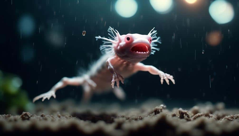 delicate axolotl skeletal structure