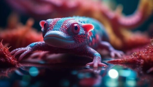 distinctive features of axolotl skin