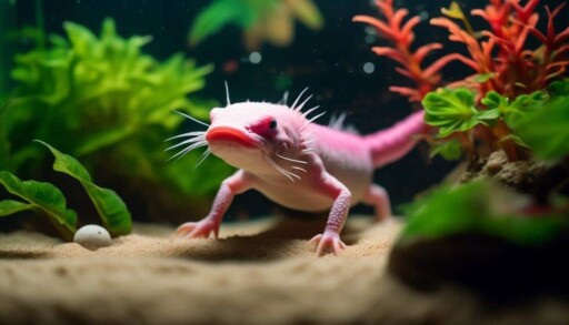 axolotl tanks and sand