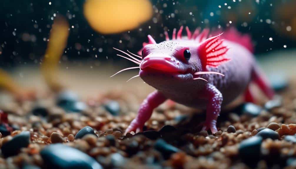 axolotls and suitability of gravel