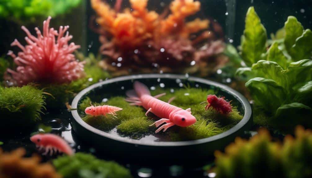 axolotl hatchling frozen food