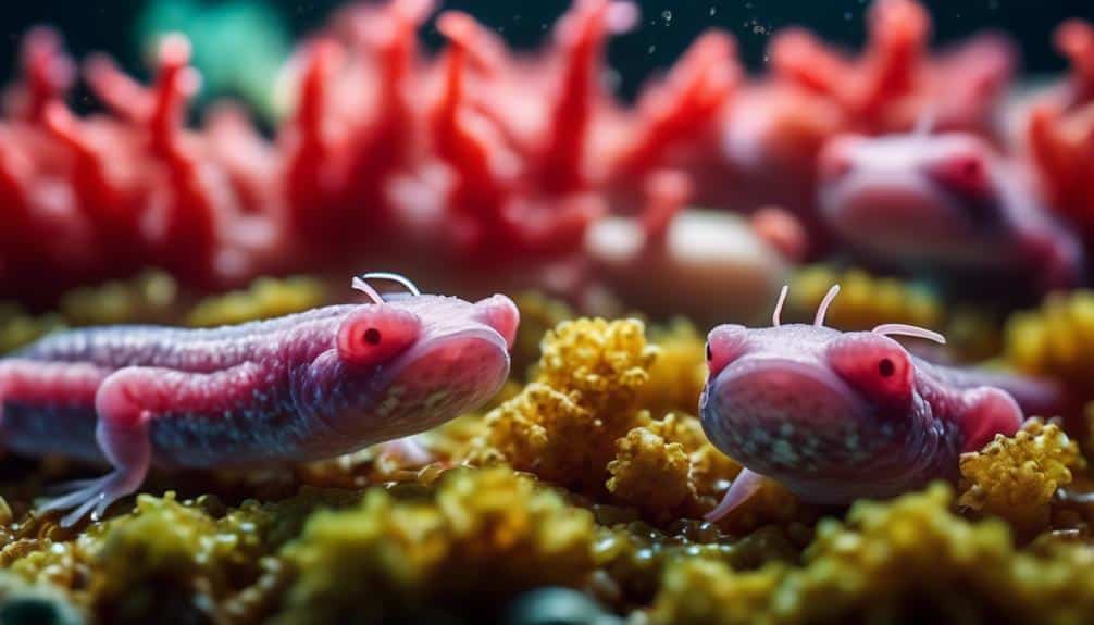 feeding young axolotls properly