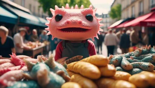 axolotls in french culture