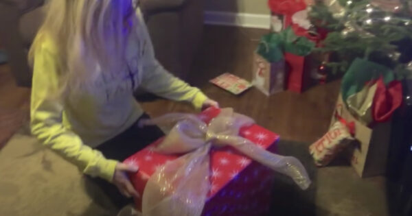 Woman Cries At The Sight Of The New Best Friend She Got For Christmas