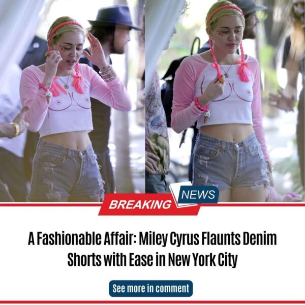A Fashionable Affair: Miley Cyrus Flaunts Denim Shorts with Ease in New York City