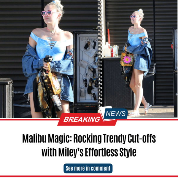 Malibu Magic: Rocking Trendy Cut-offs with Miley’s Effortless Style
