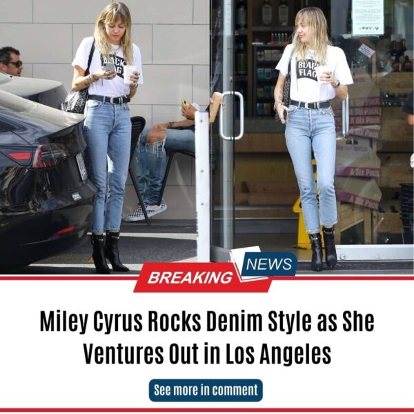 Miley Cyrus Rocks Denim Style as She Ventures Out in Los Angeles