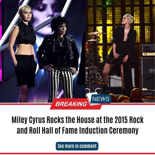 Miley Cyrus Rocks the House at the 2015 Rock and Roll Hall of Fame Induction Ceremony