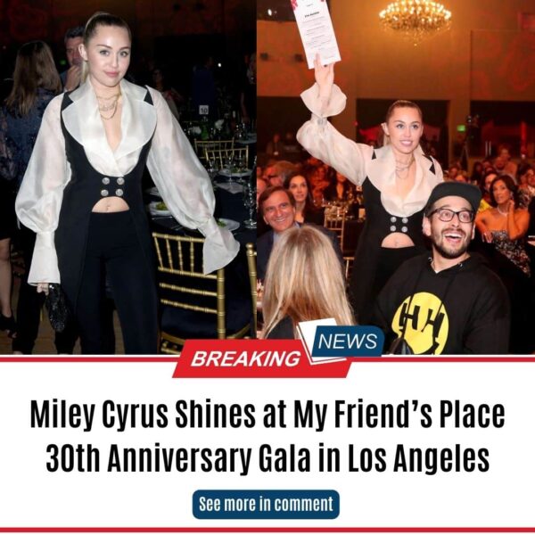 Miley Cyrus Shines at My Friend’s Place 30th Anniversary Gala in Los Angeles