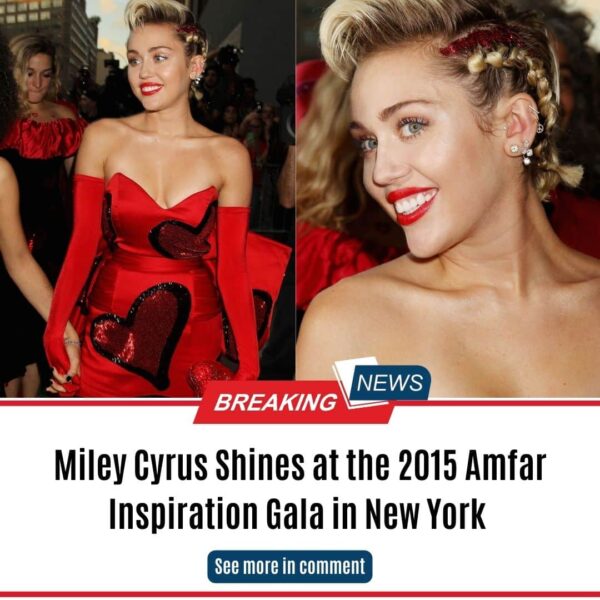 Miley Cyrus Shines at the 2015 Amfar Inspiration Gala in New York ‎