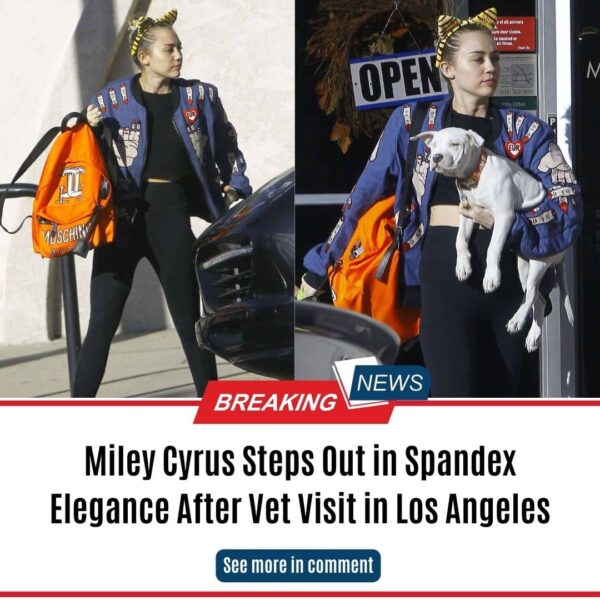 Miley Cyrus Steps Out in Spandex Elegance After Vet Visit in Los Angeles