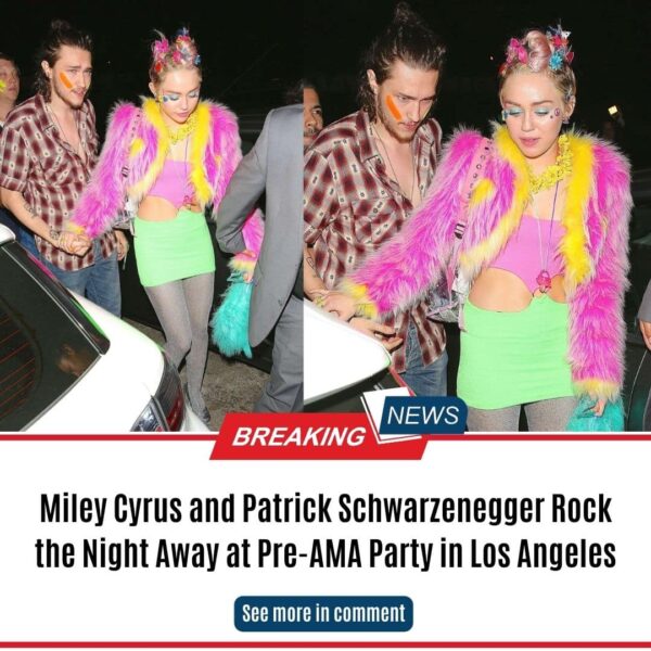 Miley Cyrus and Patrick Schwarzenegger Rock the Night Away at Pre-AMA Party in Los Angeles