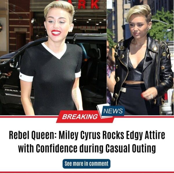 Rebel Queen: Miley Cyrus Rocks Edgy Attire with Confidence during Casual Outing