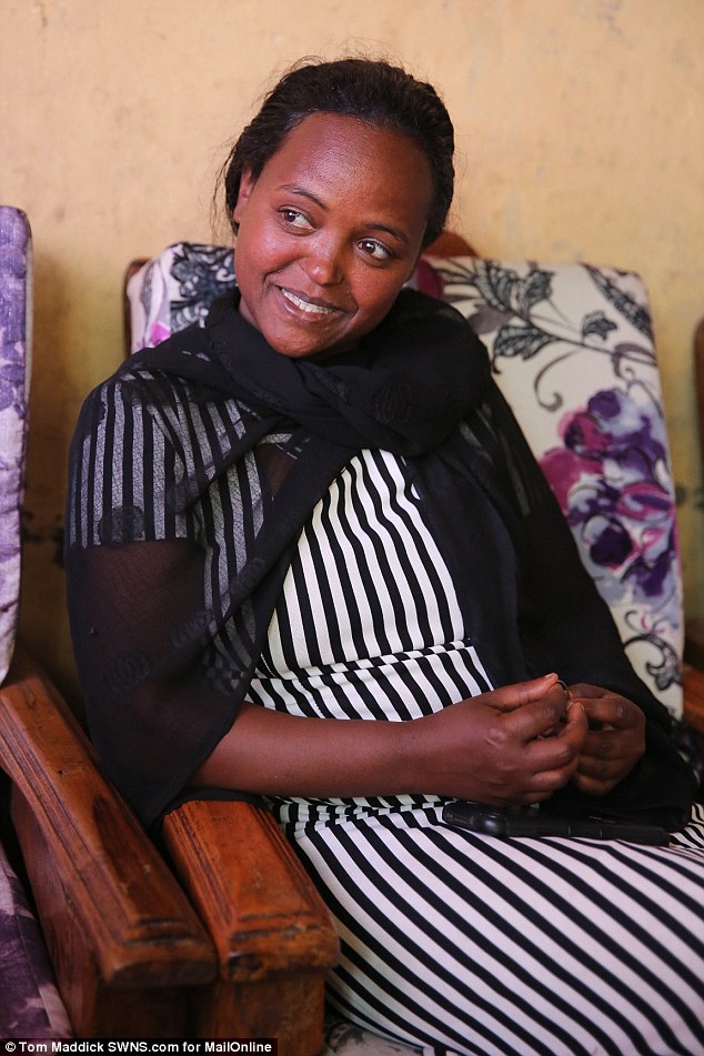 No conflict: Mentewab insists she is not asking for her daughter back and praises Angelina Jolie as a good mother. She says simply: 'I would like Zahara to know she has a mother who loves her as much as Angelina'