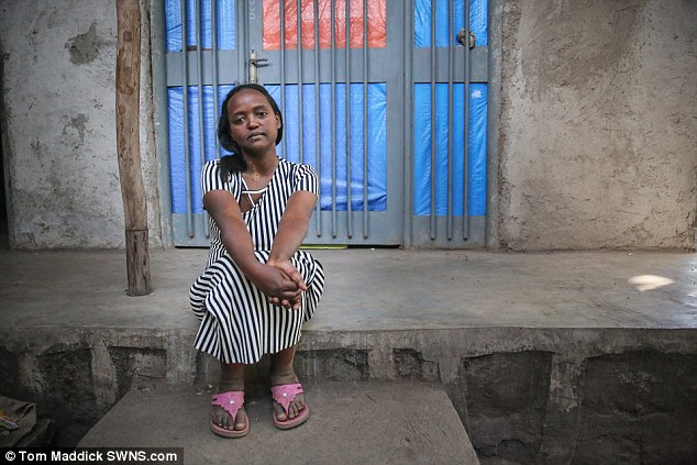 Lonely birthdays: Mentewab told MailOnline she knows every time Zahara's birthday passes but cannot mark it because she wants to celebrate with her