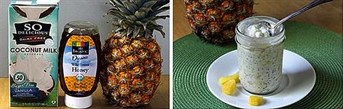 Haferbrei mit Ananas und Kokos