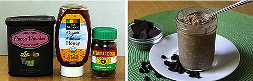 Haferbrei mit Kaffee