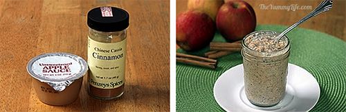 Haferbrei mit Apfel und Zimt