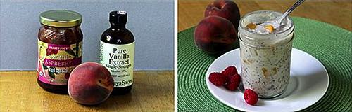 Haferbrei mit Pfirsich