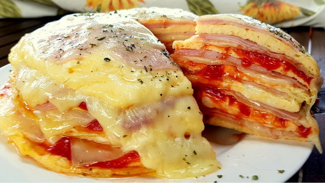 15 Minuten Mozzarella Sandwich Lasagne