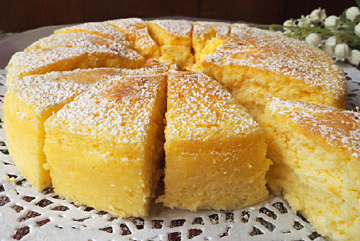 3 Zutaten “Zuckerwatte” Kuchen