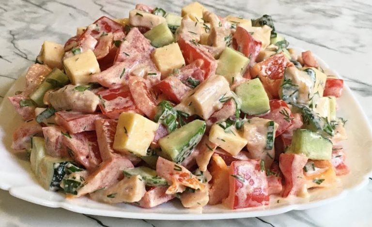 5 Minuten Tomatensalat mit Käse