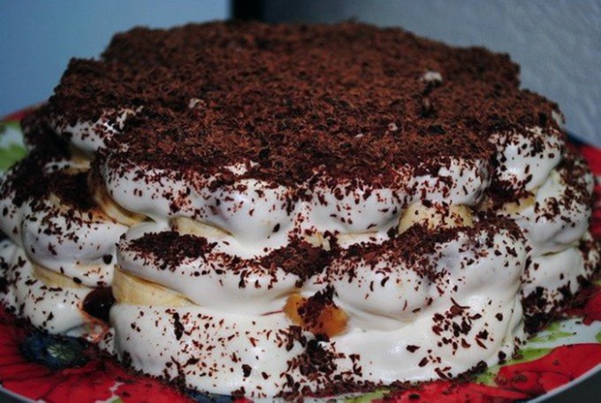 Ameisenhaufen mit Bananen ohne leckeres Backen