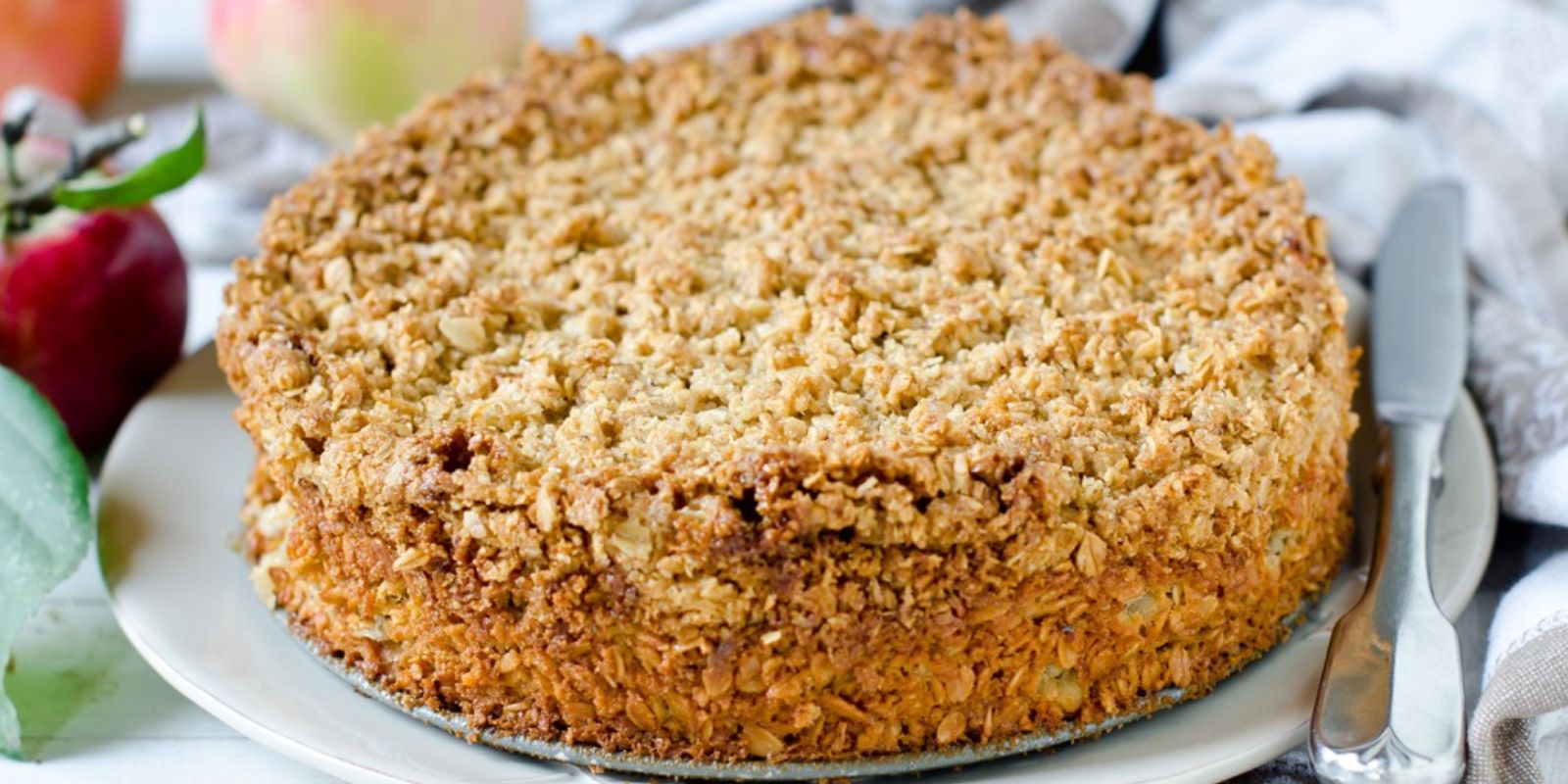 Apfel-Haferflocken-Kuchen