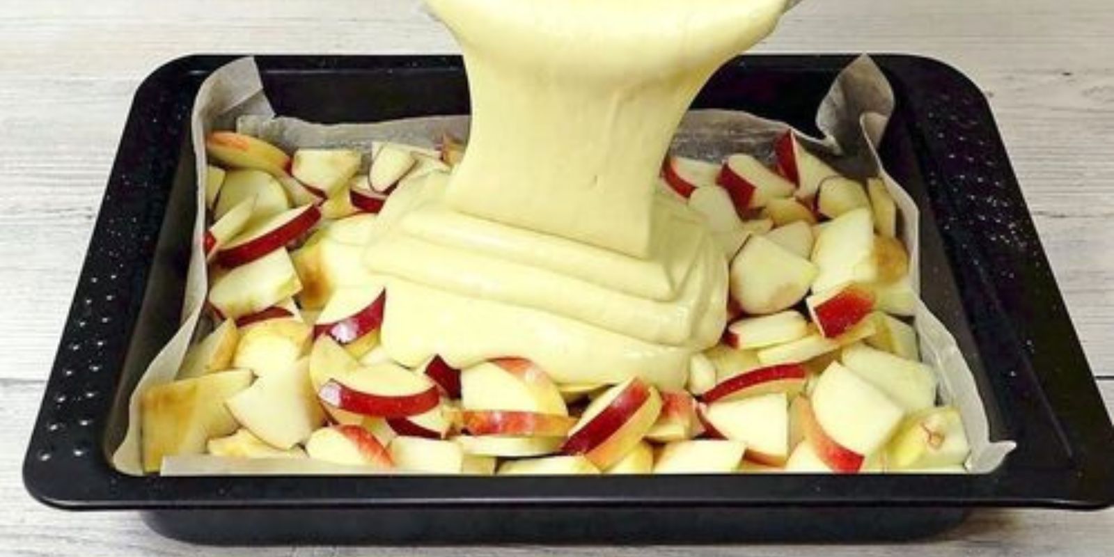 Apfelkuchen in 10 Minuten, den backe ich jeder Woche