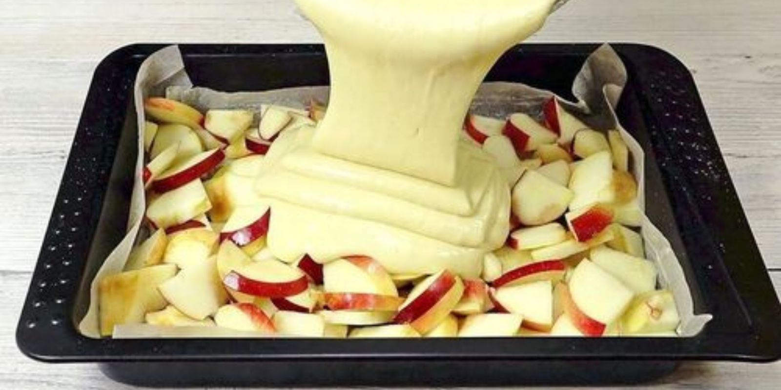 Apfelkuchen in 10 Minuten, den backe ich jeder Woche