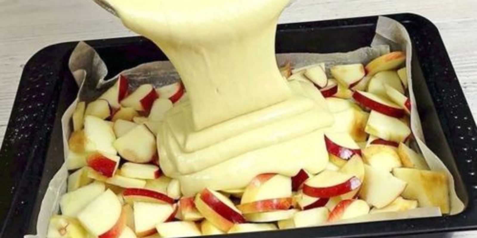 Apfelkuchen in 10 Minuten, den backe ich jeder Woche