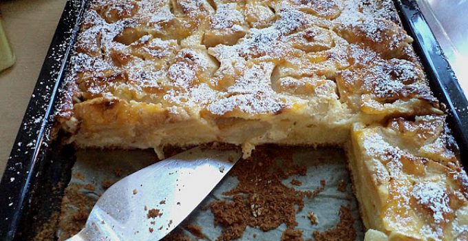 Apfelkuchen mit Vanille Schmand