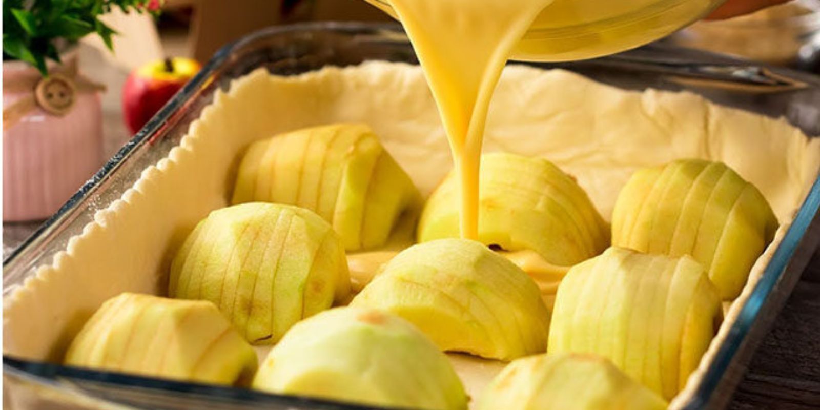 Apfelkuchen mit Vanillepudding – Eine Köstliche Liaison