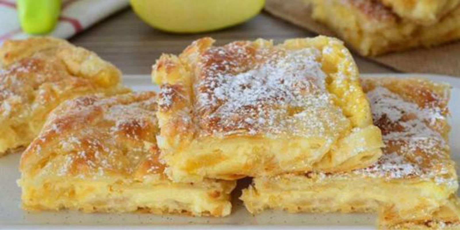 Apfelpudding Schnitten die wirklich immer gelingen