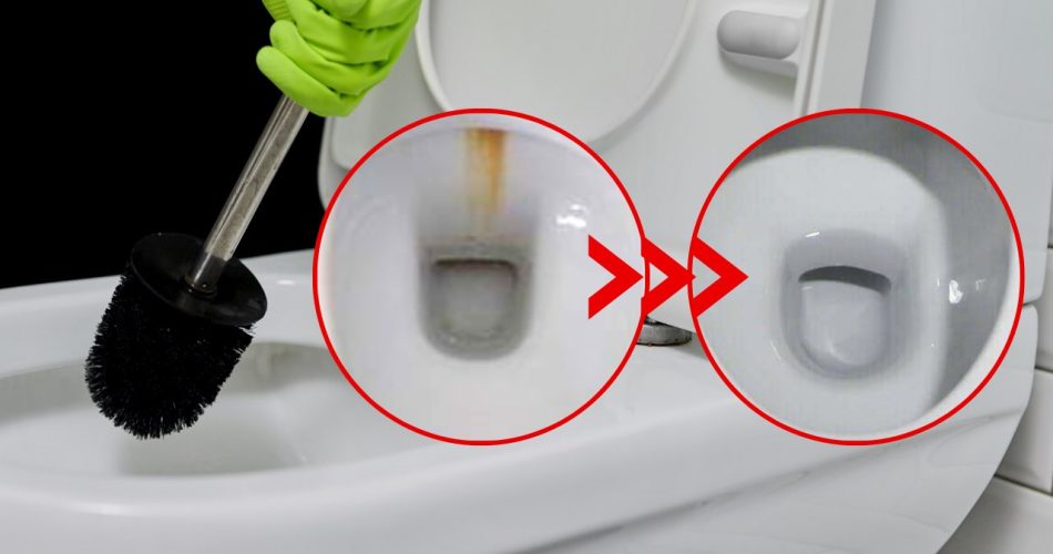 Auf Wiedersehen, gelbe Streifen auf der Toilette, Reinigungsmittel lösen nichts