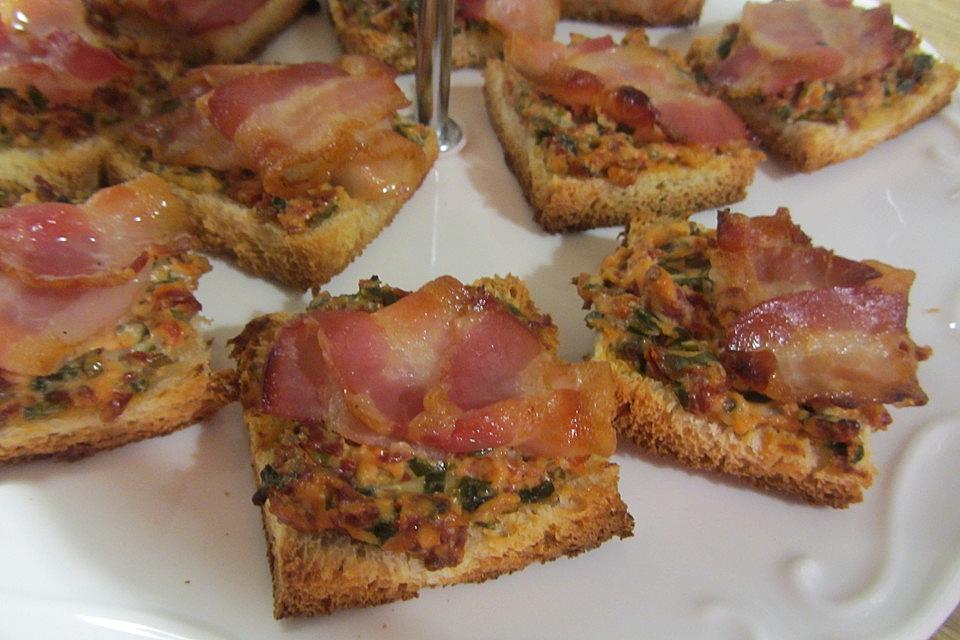 Bacon-Tomaten-Frischkäsehäppchen