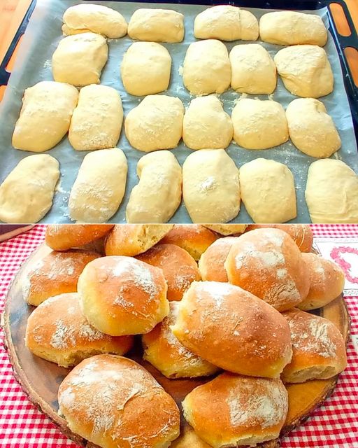 Bäcker Brötchen mit 3 Zutaten