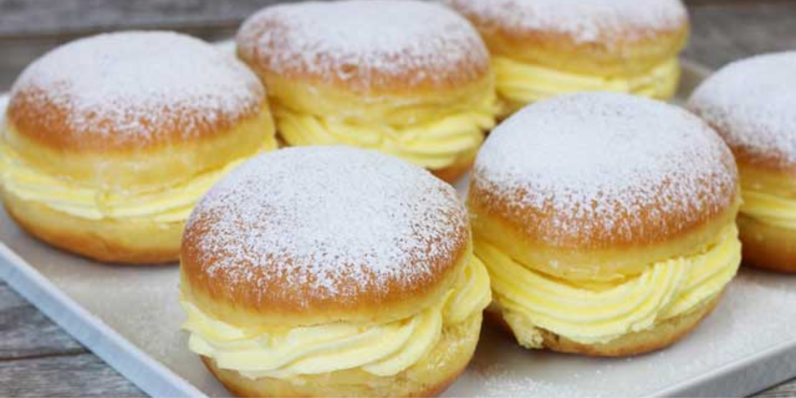 Berliner mit Vanillecreme