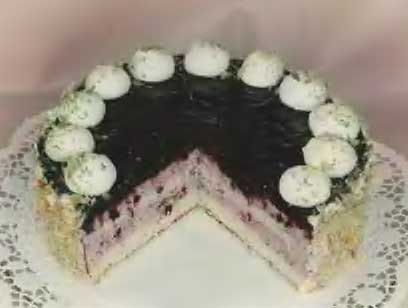 Blaubeer-Torte Schwarzwälder Art