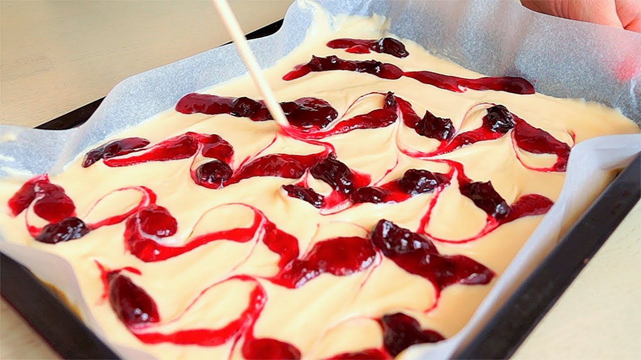 Blitz Kirschkuchen in 10 Minuten im Ofen