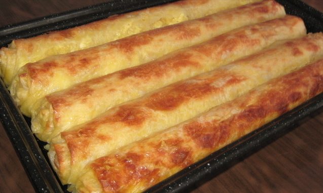 Blätterteig Schinken Käse Stangen lecker