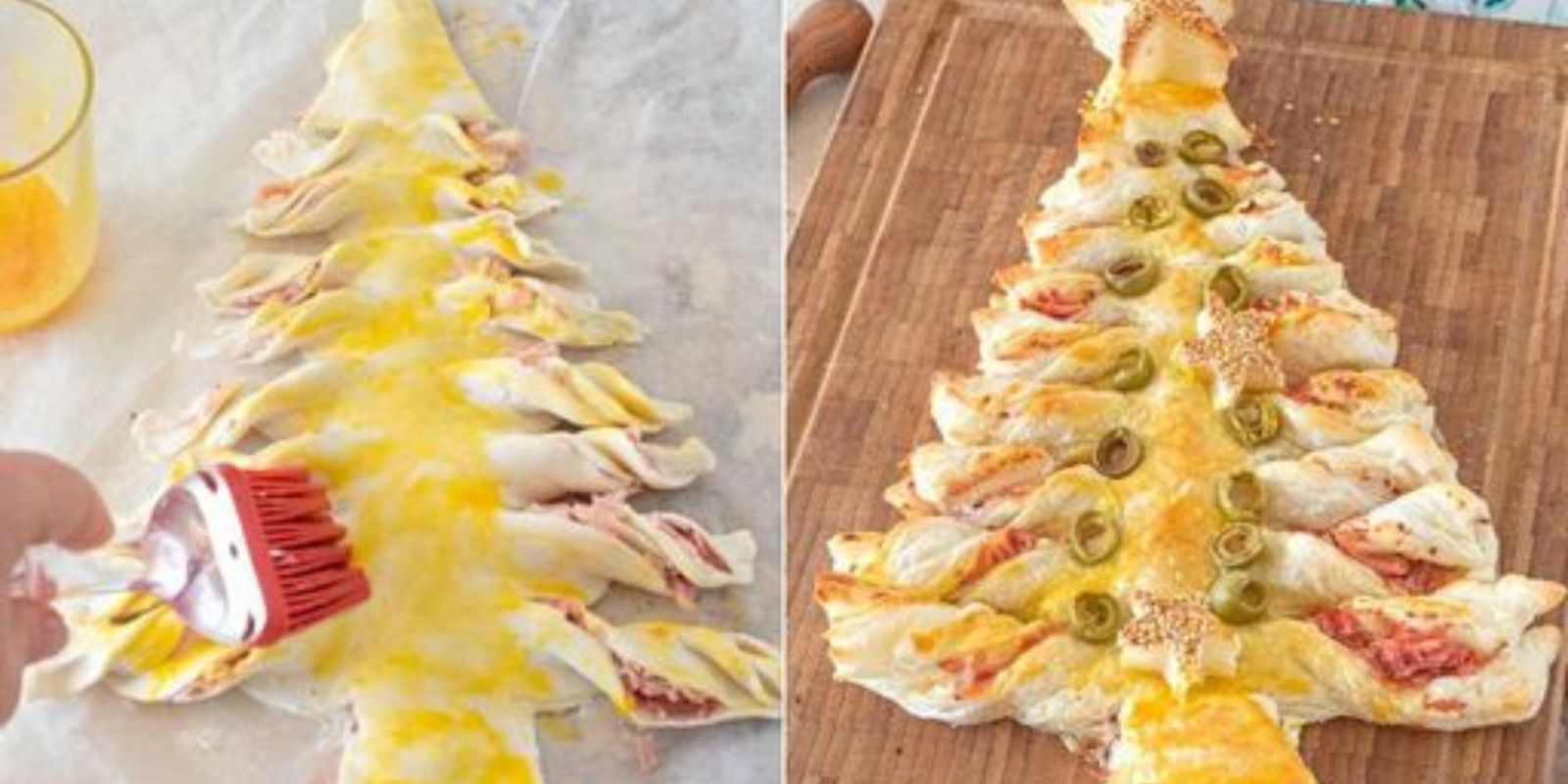 Blätterteig-Weihnachtsbaum: das schnelle und einfache Rezept für eine weihnachtliche Vorspeise