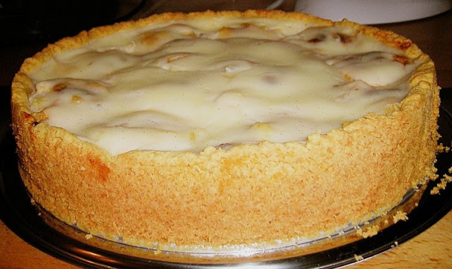 Bratapfelkuchen mit Zimt Marzipan