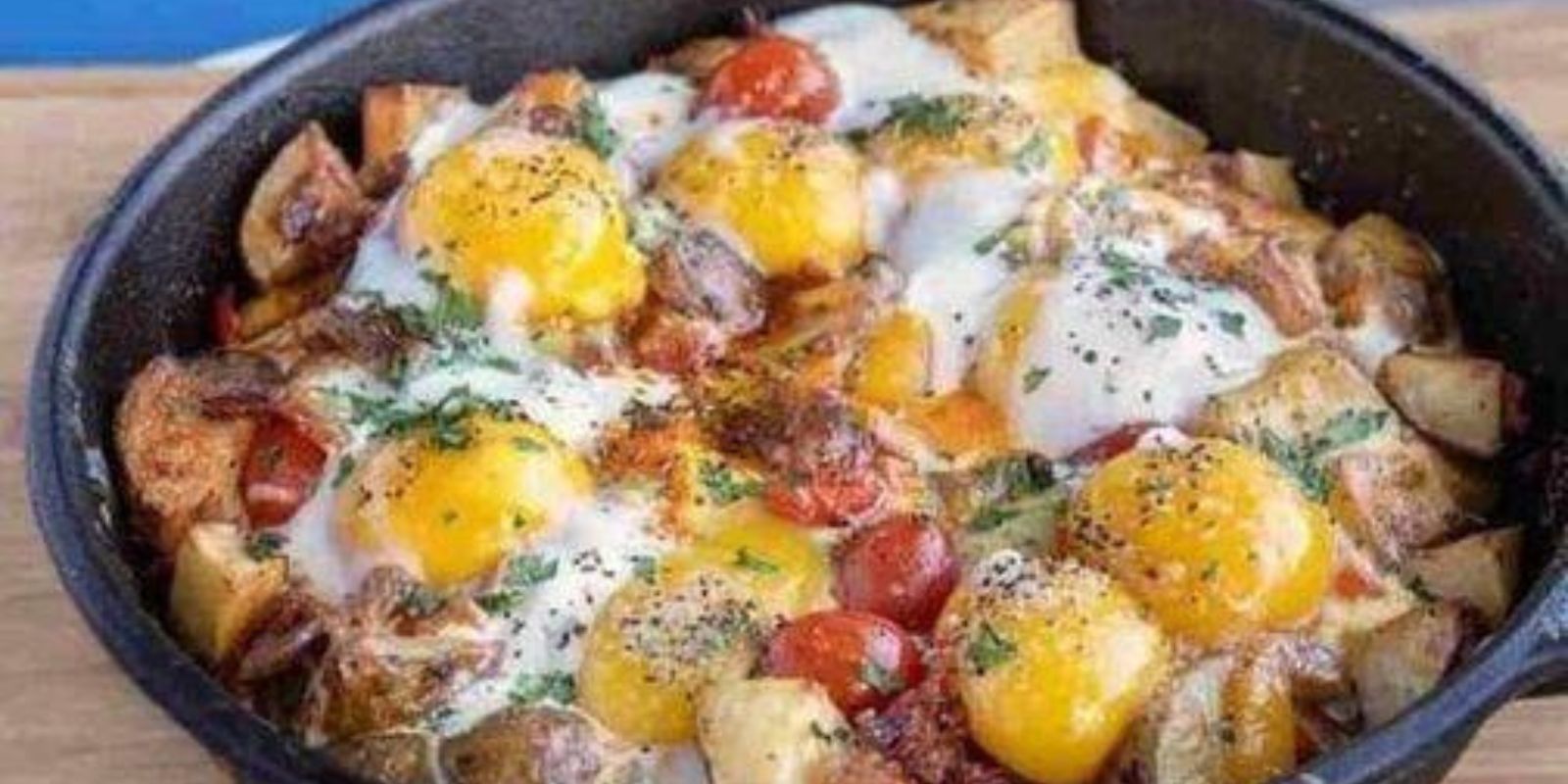 Bratkartoffeln mit Ei und Käse, schnell und total lecker!